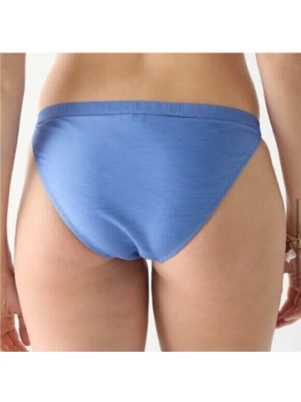 NWT J Crew Pink Ribbed Trim Hipster Full Coverage Bikini Bottom Small